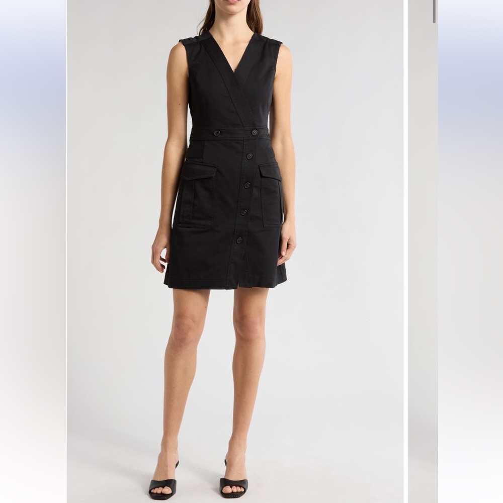 Derek‎ Lam 10 Crosby Elena Sleeveless Utility Dress wrap dress size 10 NWT
